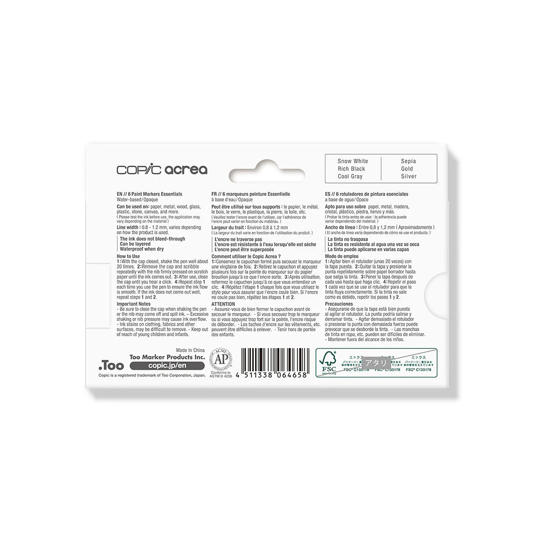 COPIC® acrea Essentials 6PC Set - Image 5