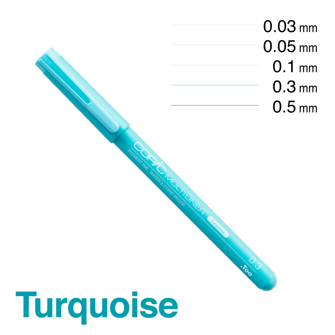 Limited Edition COPIC® Multiliner:Turquoise 4PC Set - Image 4