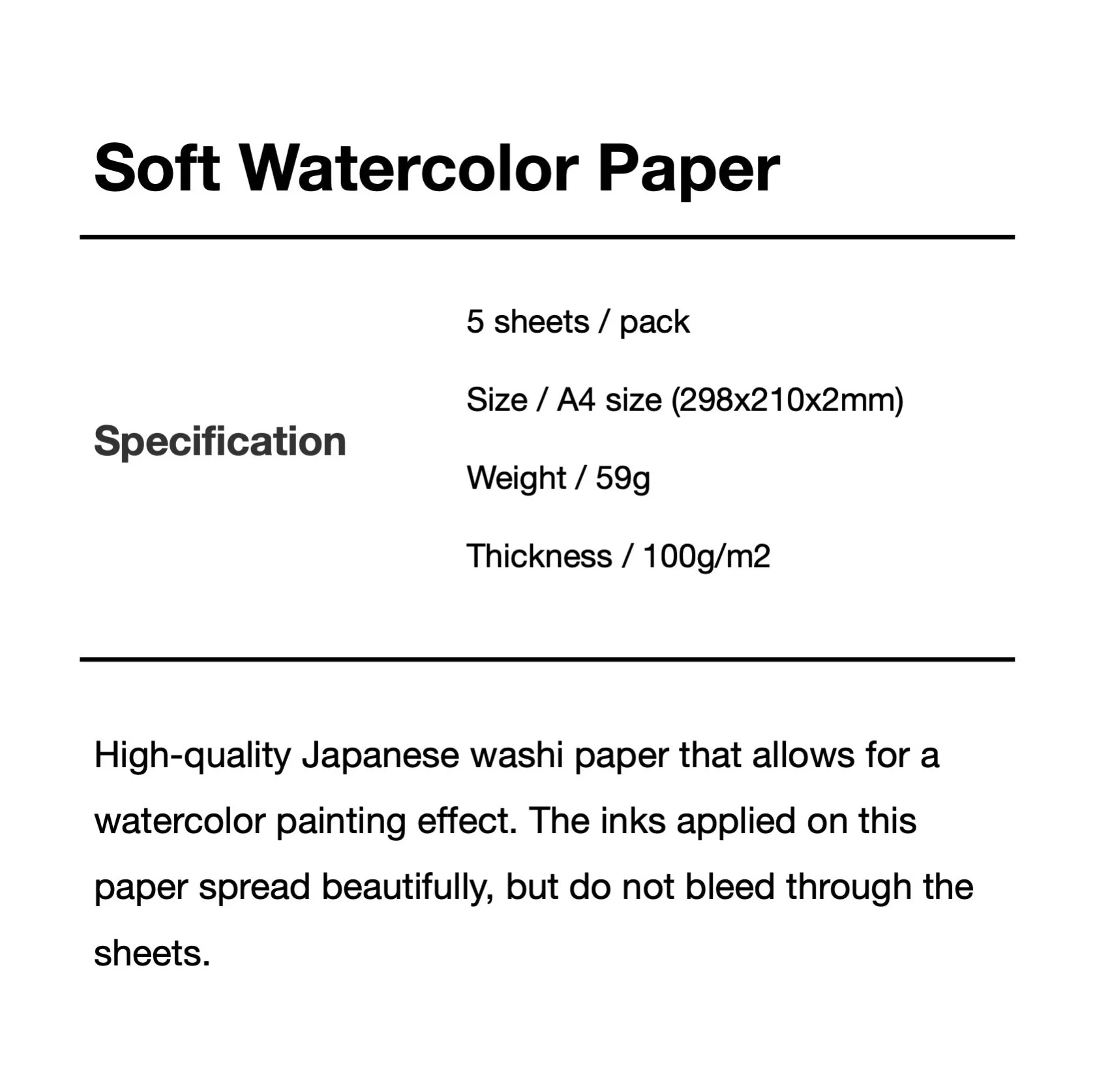 COPIC® Soft Watercolor Paper (Gasen-Shi) - Image 4